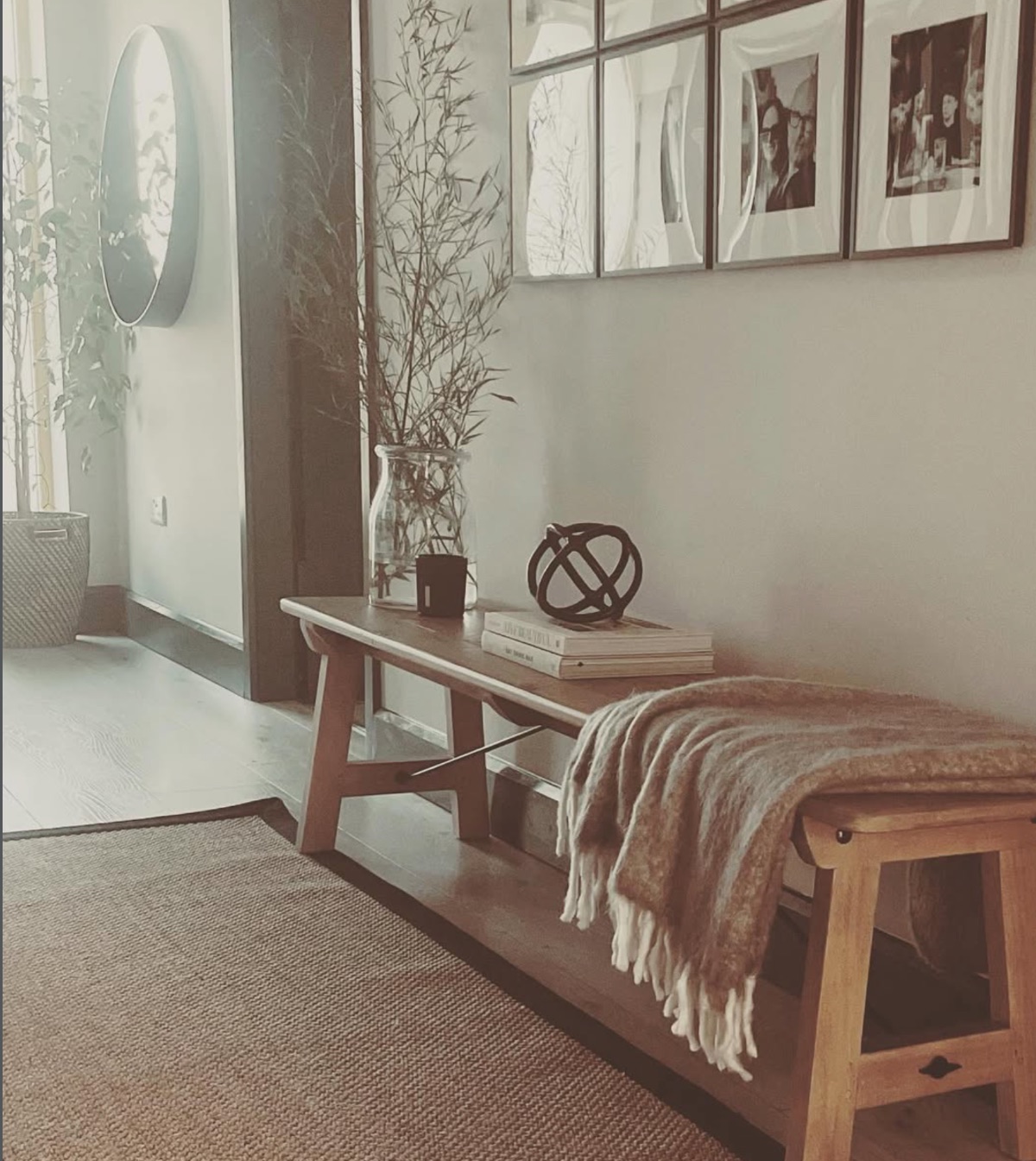 A calm hallway styled by Nuala